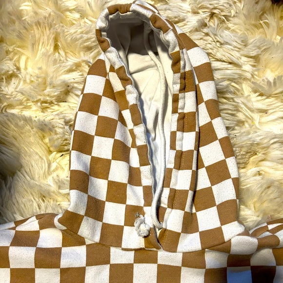 Forever 21 checkered crop sweater sz S - Picture 3 of 3